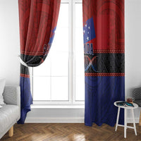 Samoan DNA-Proud of Samoa Window Curtain Polynesian Patterns - Polynesian Pride
