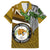 Hawaii James Campbell High School Hawaiian Shirt Kakau Pattern Gold Color Version LT03 Gold - Polynesian Pride