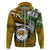 Hawaii James Campbell High School Hoodie Kakau Pattern Gold Color Version LT03 Zip Hoodie Gold - Polynesian Pride