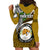 Hawaii James Campbell High School Hoodie Dress Kakau Pattern Gold Color Version LT03 - Polynesian Pride