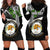 Hawaii James Campbell High School Hoodie Dress Kakau Pattern Black Version LT03 - Polynesian Pride