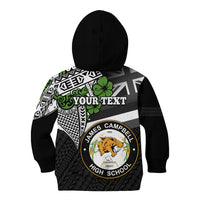 Hawaii James Campbell High School Kid Hoodie Kakau Pattern Black Version LT03 - Polynesian Pride