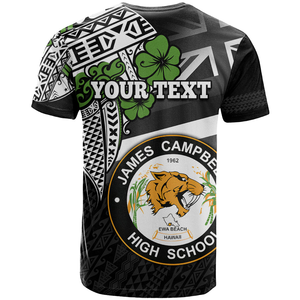 Hawaii James Campbell High School T Shirt Kakau Pattern Black Version LT03 - Polynesian Pride