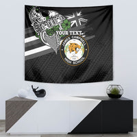 Hawaii James Campbell High School Tapestry Kakau Pattern Black Version LT03 - Polynesian Pride