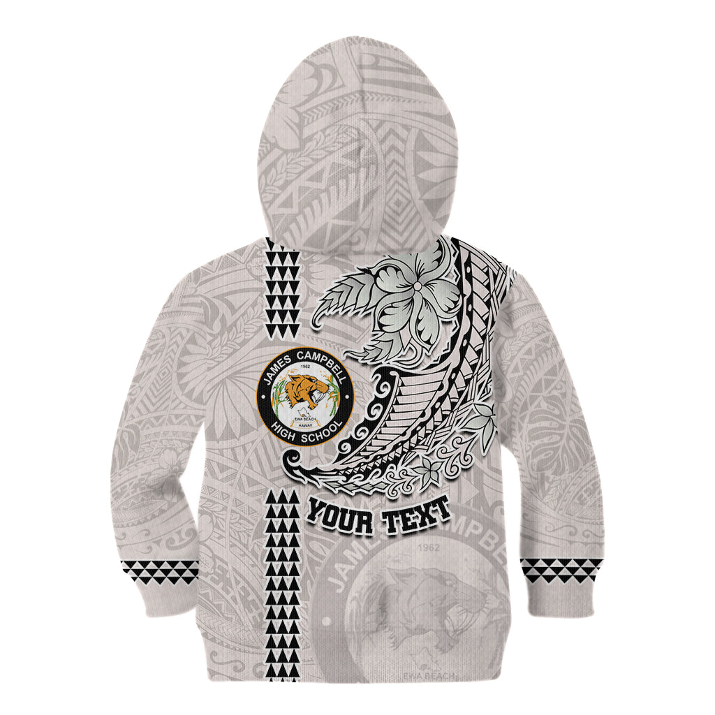 Custom Hawaii James Campbell High School Kid Hoodie Tribal Kakau Pattern LT03 - Polynesian Pride