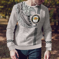Custom Hawaii James Campbell High School Ugly Christmas Sweater Tribal Kakau Pattern LT03 - Polynesian Pride