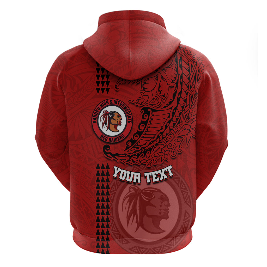Hawaii Kahuku High & Intermediate School Hoodie Tribal Kakau Pattern LT03 - Polynesian Pride