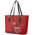 Hawaii Kahuku High & Intermediate School Leather Tote Bag Tribal Kakau Pattern LT03 - Polynesian Pride