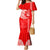 Hawaii Kalani High School Family Matching Mermaid Dress and Hawaiian Shirt Tribal Kakau Pattern LT03 Mom's Dress Red - Polynesian Pride