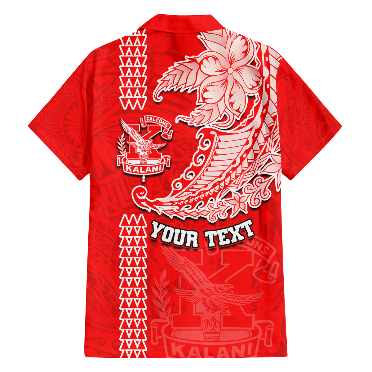 Hawaii Kalani High School Family Matching Off Shoulder Maxi Dress and Hawaiian Shirt Tribal Kakau Pattern LT03 - Polynesian Pride