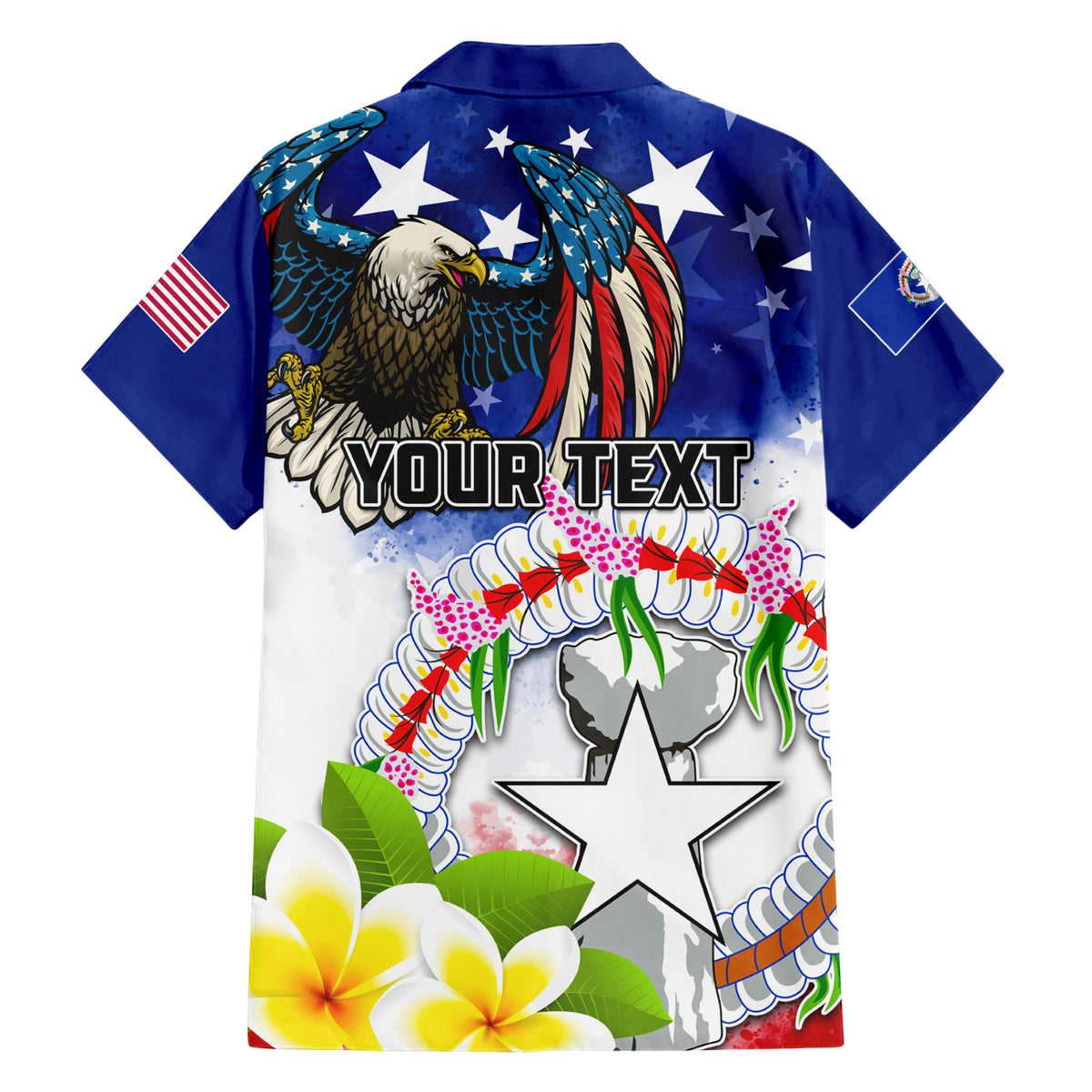 Custom Northern Mariana Islands Commonwealth Covenant Day Hawaiian Shirt Plumeria Flower Splash Style LT03 - Polynesian Pride