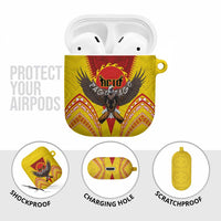 American Samoa Fautasi Race AirPods Case Pago Pago-Aeto Samoan Tattoo and Eagle