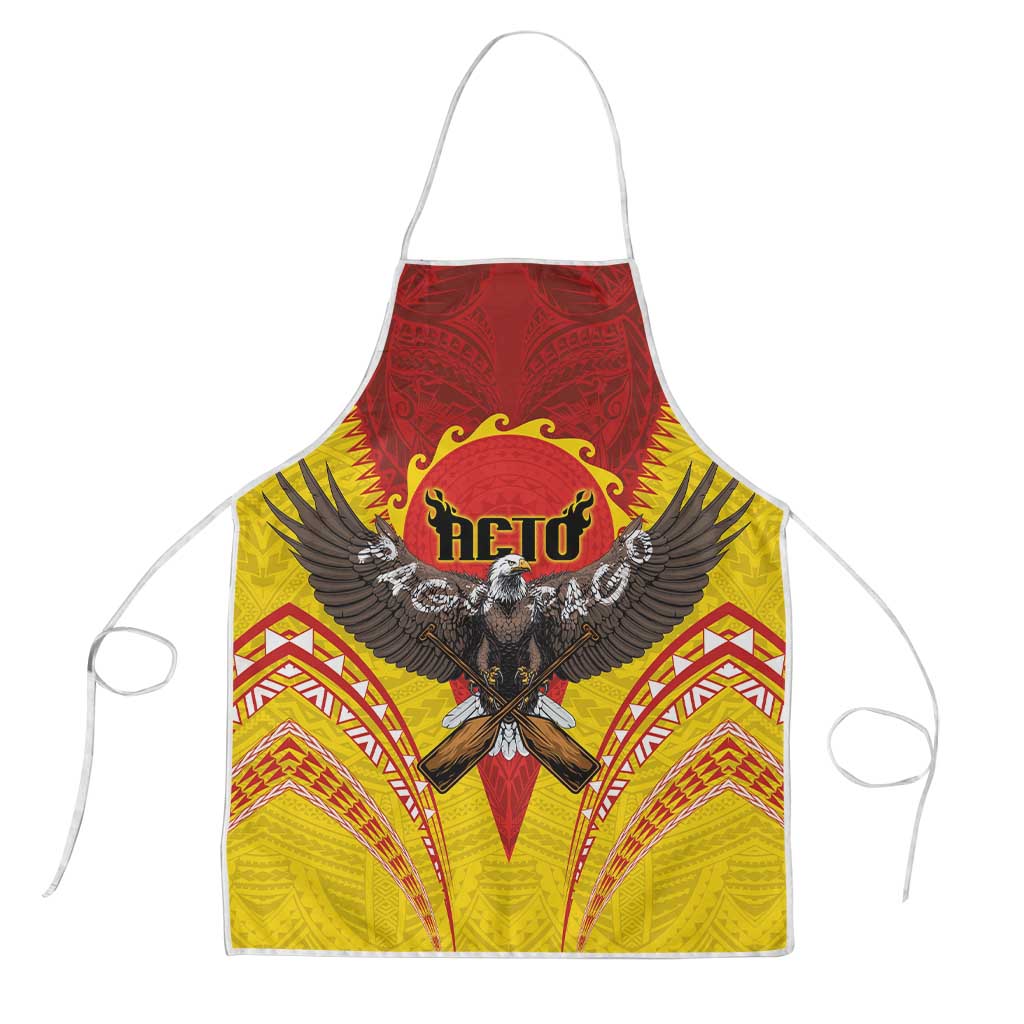 American Samoa Fautasi Race Apron Pago Pago-Aeto Samoan Tattoo and Eagle