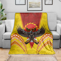 American Samoa Fautasi Race Blanket Pago Pago-Aeto Samoan Tattoo and Eagle