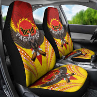 American Samoa Fautasi Race Car Seat Cover Pago Pago-Aeto Samoan Tattoo and Eagle