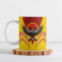 American Samoa Fautasi Race Ceramic Mug Pago Pago-Aeto Samoan Tattoo and Eagle