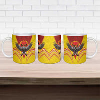 American Samoa Fautasi Race Ceramic Mug Pago Pago-Aeto Samoan Tattoo and Eagle