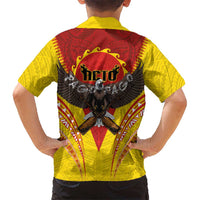 American Samoa Fautasi Race Family Matching Short Sleeve Bodycon Dress and Hawaiian Shirt Pago Pago-Aeto Samoan Tattoo and Eagle LT03 - Polynesian Pride