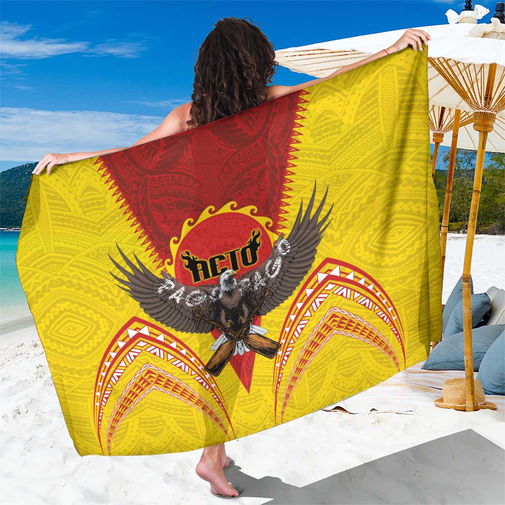 American Samoa Fautasi Race Sarong Pago Pago-Aeto Samoan Tattoo and Eagle