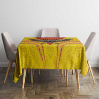 American Samoa Fautasi Race Tablecloth Pago Pago-Aeto Samoan Tattoo and Eagle