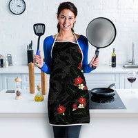 Hawaiian Taro Leaves-Hibiscus and Plumeria Apron Floral Tribal Tattoo Motif LT03 - Polynesian Pride