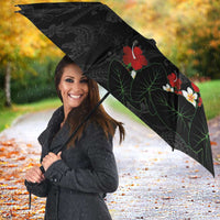 Hawaiian Taro Leaves-Hibiscus and Plumeria Umbrella Floral Tribal Tattoo Motif LT03 - Polynesian Pride