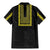 Philippines Polynesian Jasmine Pattern Family Matching Mermaid Dress and Hawaiian Shirt With Barong Tagalog Black Style