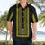 Philippines Polynesian Jasmine Pattern Hawaiian Shirt With Barong Tagalog Black Style