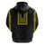 Philippines Polynesian Jasmine Pattern Zip Hoodie With Barong Tagalog Black Style