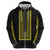 Philippines Polynesian Jasmine Pattern Zip Hoodie With Barong Tagalog Black Style