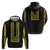Philippines Polynesian Jasmine Pattern Zip Hoodie With Barong Tagalog Black Style