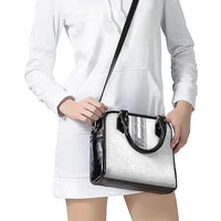 Philippines Polynesian Jasmine Pattern Shoulder Handbag With Barong Tagalog White Style