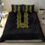 Philippines Polynesian Floral Pattern Bedding Set With Barong Tagalog Black Style