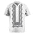 Philippines Polynesian Floral Pattern Rugby Jersey With Barong Tagalog White Style