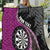 Personalised New Zealand Darts Quilt Koru Tribal Tattoo and Silver Fern Maori Pattern Pink Color