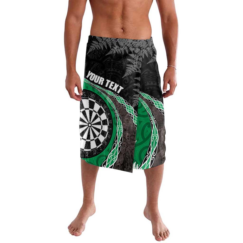 Personalised New Zealand Darts Lavalava Koru Tribal Tattoo and Silver Fern Maori Pattern Green Color