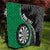 Personalised New Zealand Darts Quilt Koru Tribal Tattoo and Silver Fern Maori Pattern Green Color