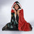 Personalised Papua New Guinea and Australia Together Hooded Blanket Bird-of-paradise and Kangaroo with Aboriginal Pattern