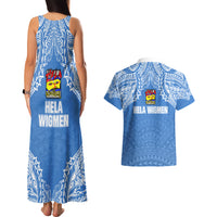 Hela Wigmen Rugby Couples Matching Tank Maxi Dress and Hawaiian Shirt Papua New Guinea Polynesian Tattoo LT03 - Polynesian Pride
