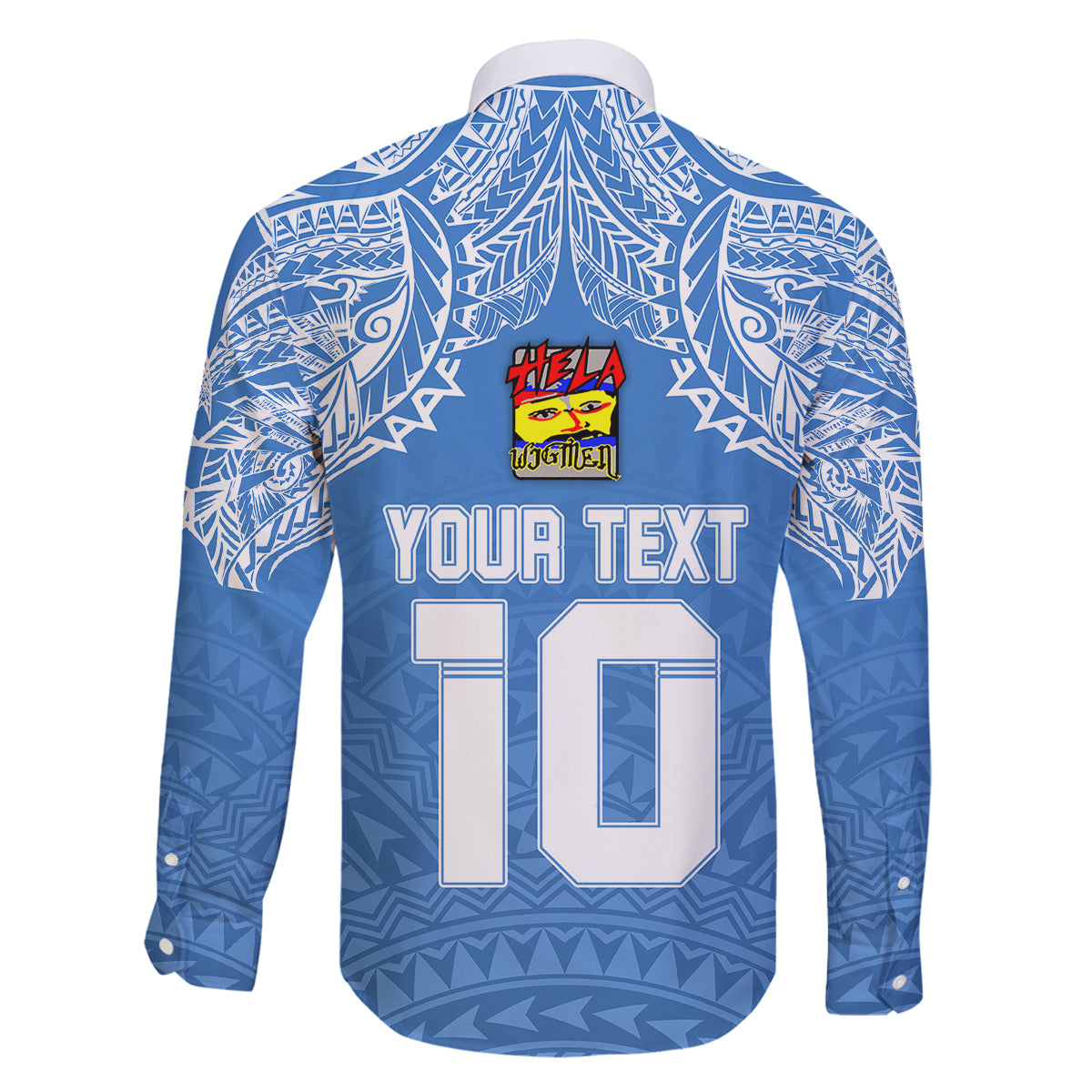 Custom Hela Wigmen Rugby Family Matching Long Sleeve Bodycon Dress and Hawaiian Shirt Papua New Guinea Polynesian Tattoo LT03 - Polynesian Pride