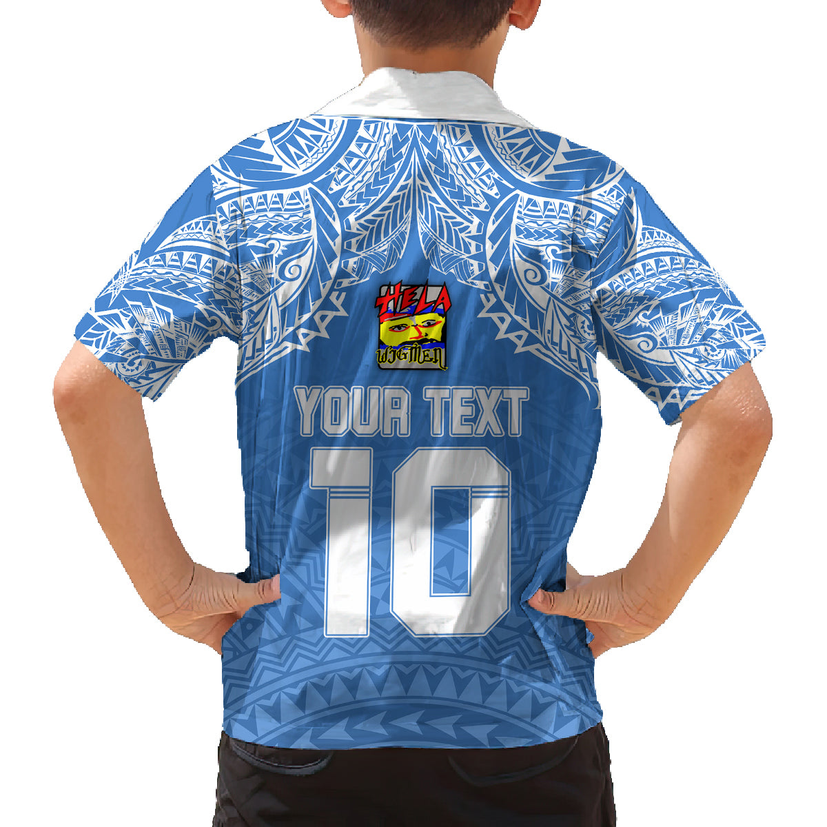 Custom Hela Wigmen Rugby Family Matching Summer Maxi Dress and Hawaiian Shirt Papua New Guinea Polynesian Tattoo LT03 - Polynesian Pride