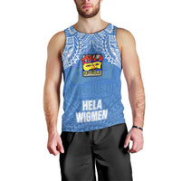 Custom Hela Wigmen Rugby Men Tank Top Papua New Guinea Polynesian Tattoo LT03 - Polynesian Pride
