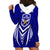 Kimbe Cutters Rugby Hoodie Dress Papua New Guinea Polynesian Tattoo Blue Version LT03 - Polynesian Pride