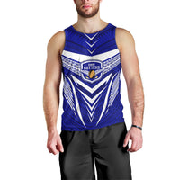 Kimbe Cutters Rugby Men Tank Top Papua New Guinea Polynesian Tattoo Blue Version LT03 - Polynesian Pride