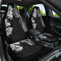 Japanese Irezumi and Hawaiian Polynesian Art Tattoo Car Seat Cover Black Color - Polynesian Pride