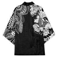 Japanese Irezumi and Hawaiian Polynesian Art Tattoo Kimono Black Color - Polynesian Pride