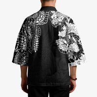 Japanese Irezumi and Hawaiian Polynesian Art Tattoo Kimono Black Color - Polynesian Pride