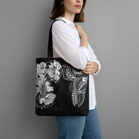 Japanese Irezumi and Hawaiian Polynesian Art Tattoo Tote Bag Black Color - Polynesian Pride
