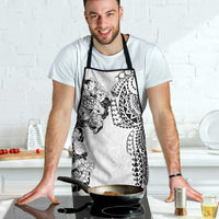 Japanese Irezumi and Hawaiian Polynesian Art Tattoo Apron White Color - Polynesian Pride