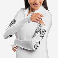 Japanese Irezumi and Hawaiian Polynesian Art Tattoo Arm Sleeves White Color - Polynesian Pride